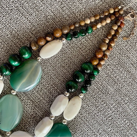 NWT Barse Agate Jasper & tigers eye necklace; Sterling silver; Genuine stone - Picture 6 of 7